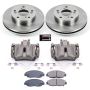 PowerStop KCOE6319 OE Stock Replacement Low-Dust Ceramic Brake Pad, Rotor and Caliper Kit