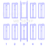 King Engine Bearings MB582XP0.5 Ford 2.0/2.3L 8V (Size +0.50mm) Main Bearing Set