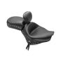 Mustang Motorcycle 79390 Mustang 04-21 Honda VT750 Aero Wide Touring 2PC Seat w/Driver Backrest Studs - Black