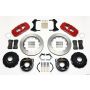 Wilwood 140-10951-R AERO4 Rear P-Brake Kit 14.00in Red Mopar/Dana 2.36in Off w/Snap Ring Brng
