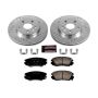 PowerStop K5522 Z23 Daily Driver Carbon-Fiber Ceramic Brake Pad and Drilled & Slotted Rotor Kit