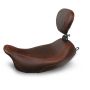 Mustang Motorcycle 79810 Mustang 08-21 Harley Electra Glide Std,Rd Glide,Rd King,Str Glide Wide Tripper Solo Seat - Brown