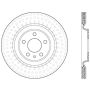 StopTech 12-13 Audi A6 Quattro/11-12 A7 Quattro / 10-13 S4 Rear Left Cryo Slotted Rotor