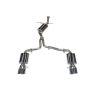 AWE Tuning 3015-42022 Audi B8 A5 2.0T Touring Edition Exhaust - Quad Outlet Polished Silver Tips