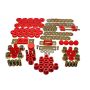Energy Suspension 55-57 Chevrolet Belair/El Camino/Impala Red Hyper-Flex Master Bushing Set