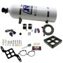 Nitrous Express 63570-15 DOMINATOR SINGLE ENTRY BILLET CROSSBAR, PRO POWER, (100-500HP) W/15LBBOTTLE