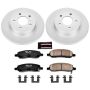 PowerStop CRK4658 Genuine Geomet Coated Rotor and Low-Dust Ceramic Brake Pad Kit