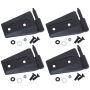 Kentrol 07-18 Jeep Wrangler JK Door Hinge Set 4 Pieces 2 Door - Textured Black