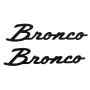 Ford Racing M-1447-BSMB 2021-2025 Bronco Classic Script Fender Badge Kit-Matte Black