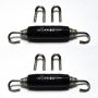 Stainless Bros Spring Tab Kit - 5 Pack SS304 (5 Springs 10 Hooks and 5 Black Silicone Sleeves)