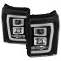 SPYDER 5084460 Projector Headlights - Version 2 - Light Bar DRL - Black