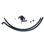 J&L 2019 Ford Ranger 2.3L (w/o Lariat Engine Cover) Driver Side Oil Separator 3.0 - Blk Anodized