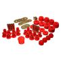 Energy Suspension 5.18102R 72-85 Dodge/Plymouth 1/2 & 3/4 Ton S/C Pickup Red Hyper-Flex Master Bushing Set