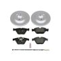 PowerStop ESK6073 Genuine Geomet Coated Rotors, ECE-R90 Brake Pads + Hardware Kit