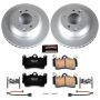 PowerStop CRK5312 Genuine Geomet Coated Rotor and Carbon-Fiber Ceramic Brake Pad Kit