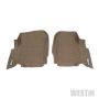 Westin 2017-2018 Ford Super Duty Regular/Super/Crew Cab Wade Sure-Fit Floor Liners Front - Tan