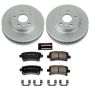 PowerStop CRK5531 Genuine Geomet Coated Rotor and Low-Dust Ceramic Brake Pad Kit
