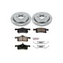 PowerStop KOE1935 OE Stock Replacement Low-Dust Ceramic Brake Pad and Rotor Kit