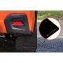 Rally Armor MF26-UR-BLK/OR Black Mud Flap/Orange Logo