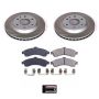 PowerStop SC2057 Semi-Coated Rotor and Low-Dust Ceramic Brake Pad Kit