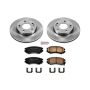 PowerStop KOE6309 OE Stock Replacement Low-Dust Ceramic Brake Pad and Rotor Kit