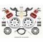 Wilwood 140-15219-DR Dynapro Radial4 / MC4 Rear Kit 12.19 Drilled Red 2014-2015 Mini Cooper w/Lines & Cables