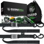 Rhino USA RNO-CAMSOFT-BLU Cambuckle Motorcycle Tiedown Straps 2-Pack (Blue) 1.5In X 8Ft