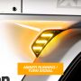 XKGLOW XK-VENT-A-KIT XK Glow Amber Jeep Air Vent Light w/ Turn Signal & Running Light