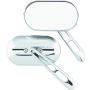 Kuryakyn 1428 Magnum Mirrors Small Flat Glass Chrome