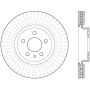 StopTech 12-16 Audi A4 Cryo Slotted Front Left Sport Brake Rotor