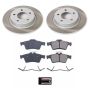PowerStop SC129 Semi-Coated Rotor and Low-Dust Ceramic Brake Pad Kit