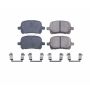 PowerStop 17-707 PowerStop - Z17 Low-Dust Ceramic Brake Pads with Hardware