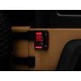 Raxiom J141585 07-18 Jeep Wrangler JK Axial Series LED Tail Lights- Blk Housing (Clear Lens)