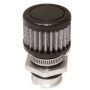 Moroso 68846 GM LS Valve Cover Breather Kit - OEM - Single Tab Oil Fill Hole - Black Finish