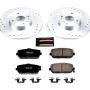 PowerStop K7362 Z23 Daily Driver Carbon-Fiber Ceramic Brake Pad and Drilled & Slotted Rotor Kit