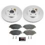 PowerStop ESK1373 Genuine Geomet Coated Rotors, ECE-R90 Brake Pads + Hardware Kit