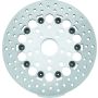 TwinPower 666841 Twin Power 84-17 Big Twin Exc 08-17 FLH FLT Rear 11.5 Floating Rotor Silver Holes