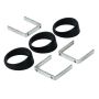 AutoMeter 2234 GAUGE MOUNT, ANGLE RINGS, 3 PCS., BLACK, FOR 2 1/16