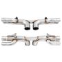 AWE Tuning Porsche 991 GT3 / RS Center Muffler Delete - Chrome Silver Tips