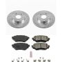 PowerStop K6975 Z23 Daily Driver Carbon-Fiber Ceramic Brake Pad and Drilled & Slotted Rotor Kit