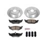 PowerStop K6266 Z23 Daily Driver Carbon-Fiber Ceramic Brake Pad and Drilled & Slotted Rotor Kit
