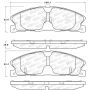 Stoptech 309.16110 Sport Brake Pads w/Shims and Hardware - Rear