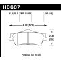 Hawk Performance HB607Z.616 Performance Ceramic Disc Brake Pad