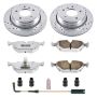 PowerStop K3125-26 Z26 Street Performance Ceramic Brake Pad and Drilled & Slotted Rotor Kit