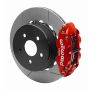 Wilwood 140-16179-R 2020+ Jeep Gladiator (JT) Narrow Superlite 4R Rear Slotted Brake Kit 14.00in Red w/ Lines