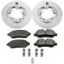 PowerStop CRK7145 Genuine Geomet Coated Rotor and Low-Dust Ceramic Brake Pad Kit