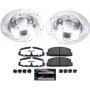PowerStop K2452-26 Z26 Street Performance Ceramic Brake Pad and Drilled & Slotted Rotor Kit