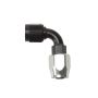 RUSSELL RUS610173 #8 90 Degree Hose End Black/Silver