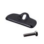 Kentrol 76-86 Jeep CJ Battery Tray Clamp - Powdercoat Black