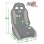 PRP Seats A9001045-241 PRP EnduroCrawl Reclining Suspension Seat - Black Suede - Passenger